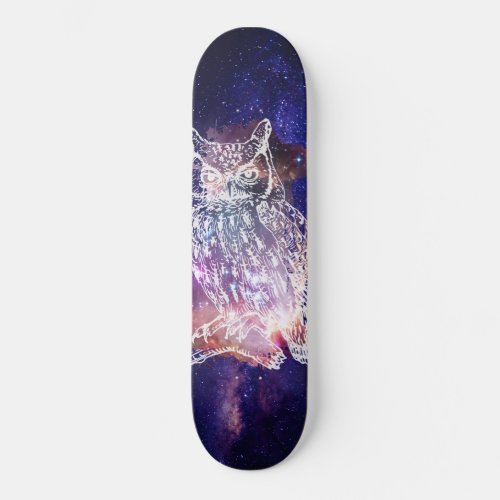 Cosmic Owl Skateboard