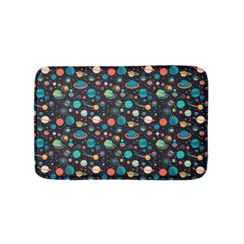 Cosmic Pattern Planets and Stars Bath Mat