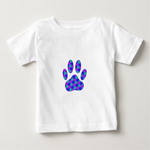 Cosmic Paw Print Baby T_Shirt