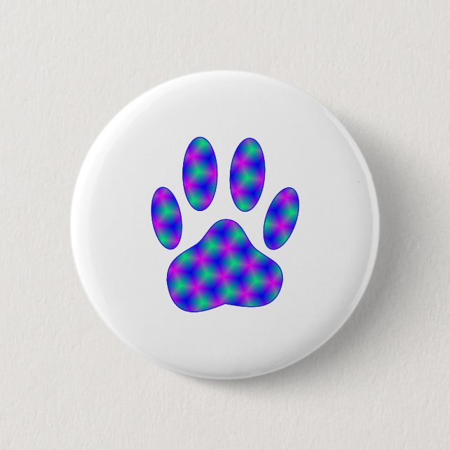 Cosmic Paw Print Button (Front)
