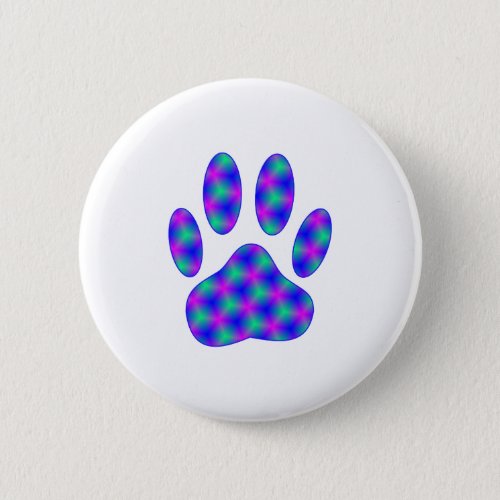 Cosmic Paw Print Button