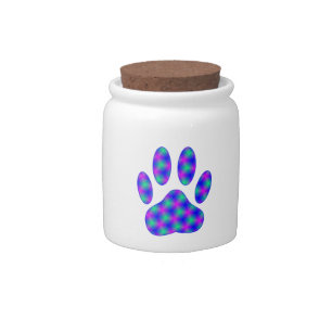 Cosmic Paw Print Candy Jar
