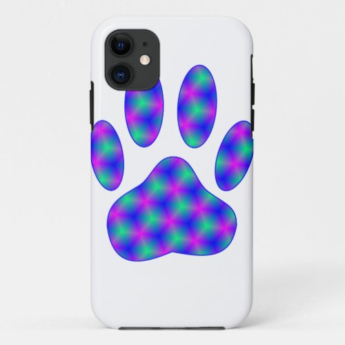 Cosmic Paw Print iPhone 11 Case