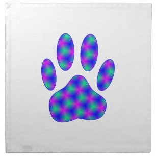 Cosmic Paw Print Napkin