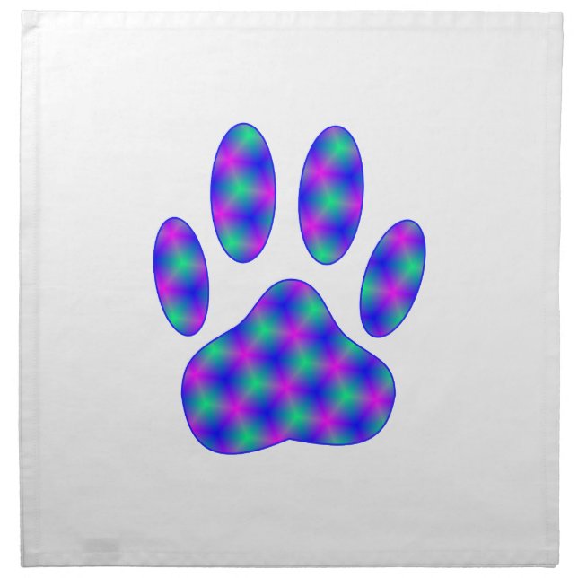 Cosmic Paw Print Napkin (Front)