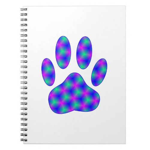 Cosmic Paw Print Notebook