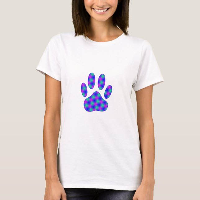Cosmic Paw Print T-Shirt (Front)
