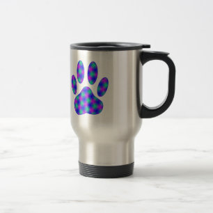 Cosmic Paw Print Travel Mug