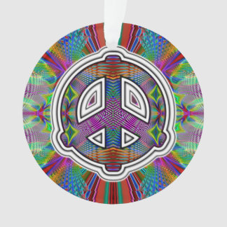 Cosmic Peace Sign Ornament