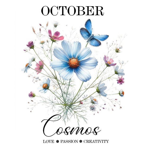 Cosmic Petals • October Birth Flower Notebook  ("Bloom with cosmic grace — a celestial notebook infused with October’s flower frequencies, self-love)