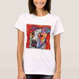 Cosmic Pit Bull - Bright Colorful - Gift Idea T-Shirt