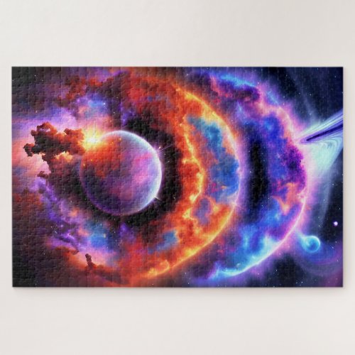 Cosmic Planet Stuck in Otherworldly Dimensions Jigsaw Puzzle