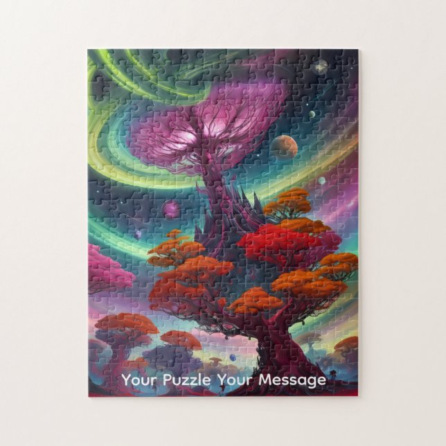 Cosmic planets & colourful worlds jigsaw puzzle (Vertical)