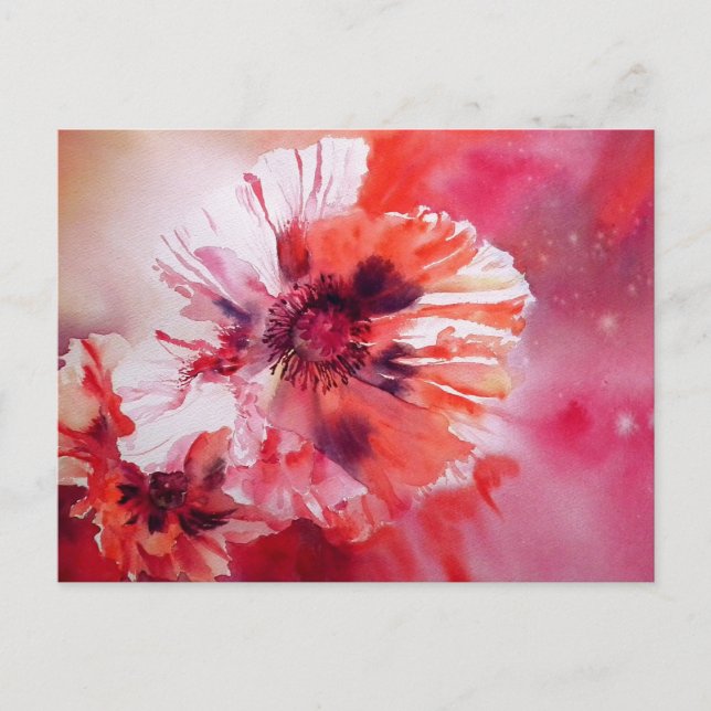 Cosmic Poppies Postcard (Front)