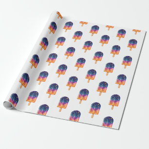 Cosmic Popsicle Wrapping Paper
