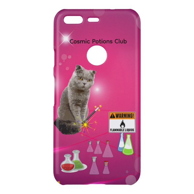 Cosmic Potions Club Celestial Cat iPhone Case (Back)
