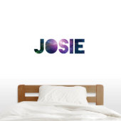Cosmic Printed Name In Space Small Wall Decal (Front)
