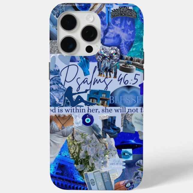 Cosmic Psalms Collage Aesthetic iPhone Case | 2RC (Back)