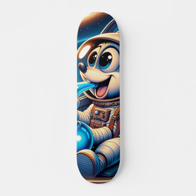 Cosmic Puff mouse Skateboard (Front)
