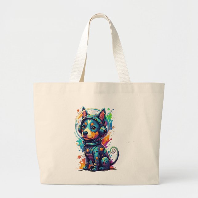 Cosmic Pup Astronaut - Tote (Front)