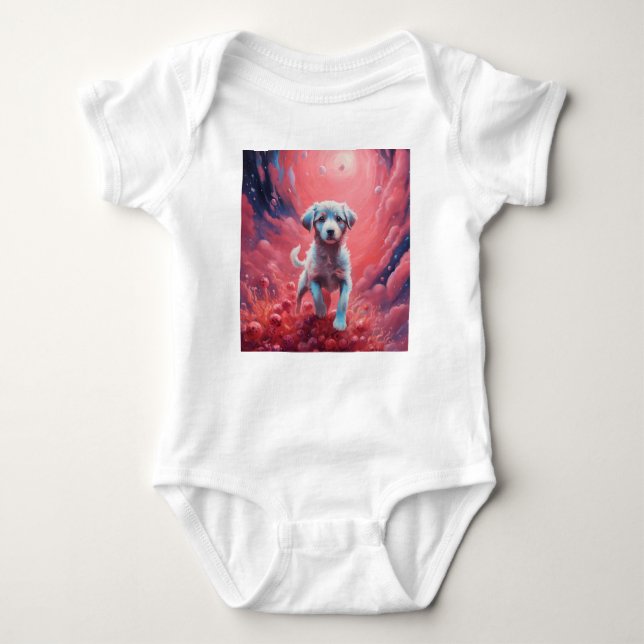 Cosmic Pup Baby Bodysuit (Front)