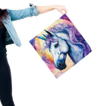 Cosmic Purple Unicorn Bandana