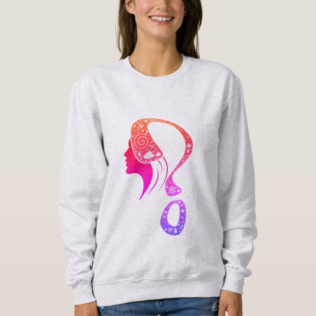 Cosmic Queen Question Mark #2 Design  Sweatshirt (Front)