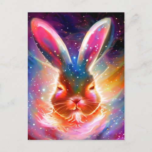 Cosmic Rabbit Postcard