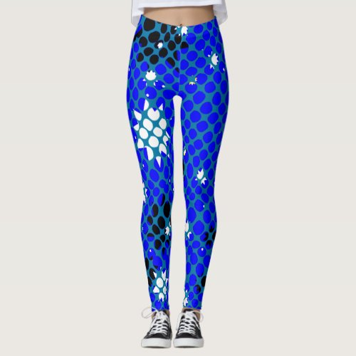 Cosmic Radiance The Cosmos Abstract Pattern  Leggings