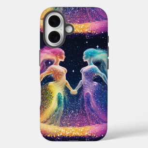 Cosmic Rainbow Lovers Space Galaxy Dreams Abstract iPhone 16 Case