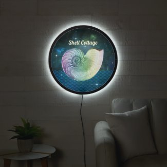 Cosmic Rainbow Nautilus w Beach House or Your Name