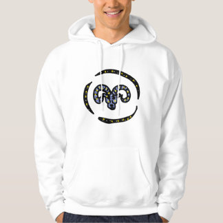 Cosmic Ram Aries Zodiac Design – Space Ram Illustr Hoodie