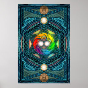 Cosmic Reconcilliation Mandala Poster