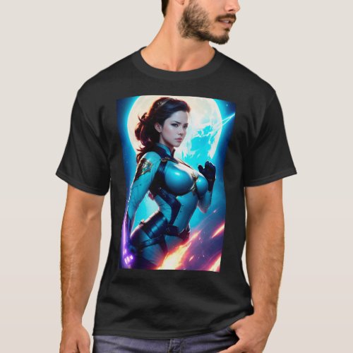 Cosmic Retro 50s Sci_Fi Nova Space Ranger T_Shirt