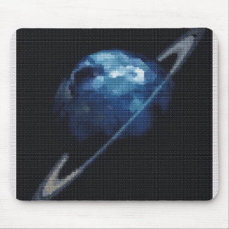 Cosmic Ringed Planet Mouse Pad