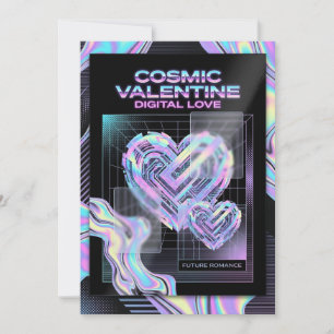 Cosmic Romance Digital Love Valentine's Card