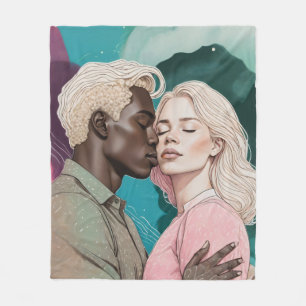 Cosmic Romance Fleece Blanket