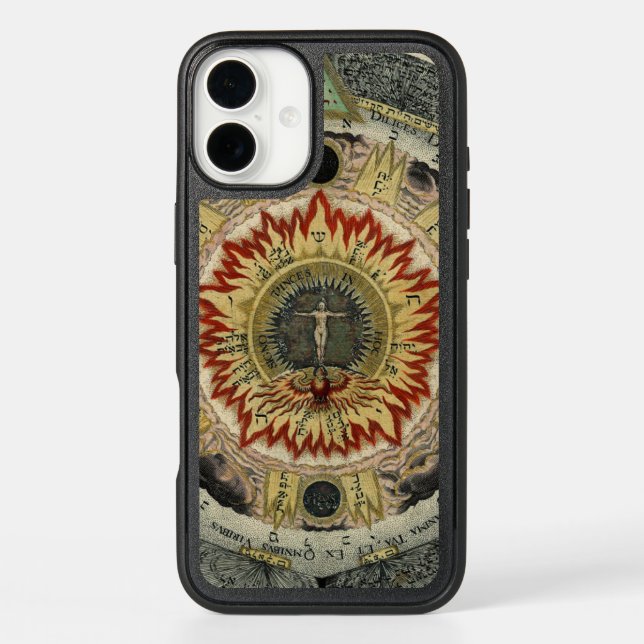 Cosmic Rose Mandala Otterbox iPhone Case (Back)