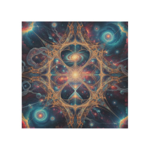 Cosmic Sacred Geometry Galaxy Mandala Art