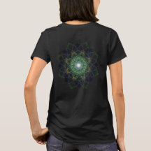 Cosmic Sacred Mandala: Elegance in Gold, Smeral