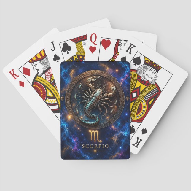 Cosmic Scorpio Playing Cards (Back)