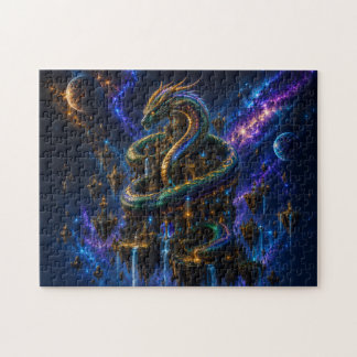 Cosmic Serpent — Guardian of the Celestial Realm Jigsaw Puzzle