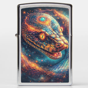 Cosmic Serpent with Glowing Scales Zippo Lighter