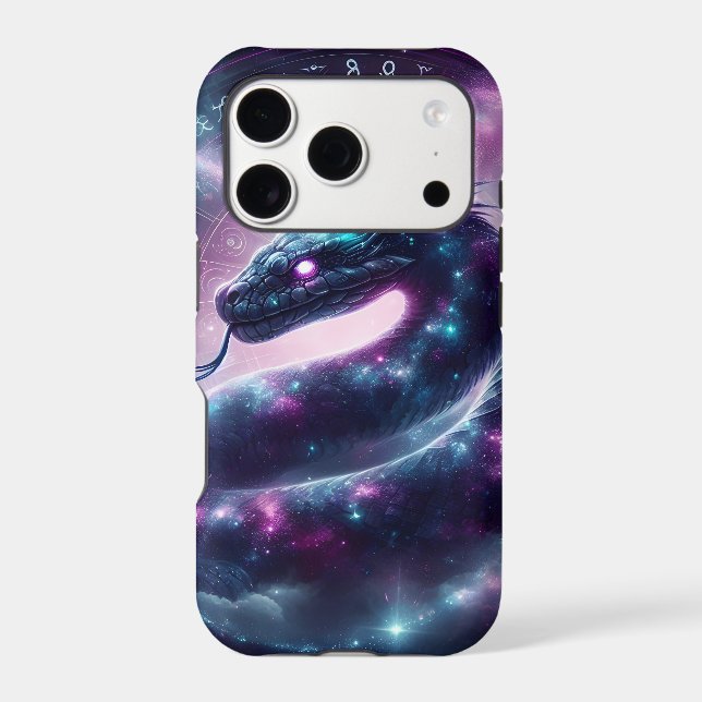 Cosmic Serpent Zodiac Galaxy Astrology Case-Mate iPhone Case (Back)