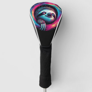 Cosmic Sloth Galaxy Art Golf Head Cover