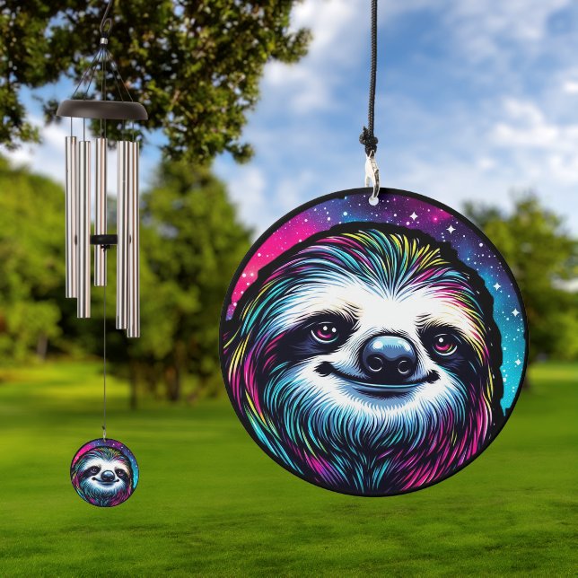 Cosmic Sloth Wind Chime (Outdoor)