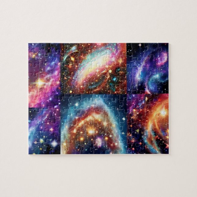 Cosmic smartkid outerspace night sky stars image jigsaw puzzle (Horizontal)