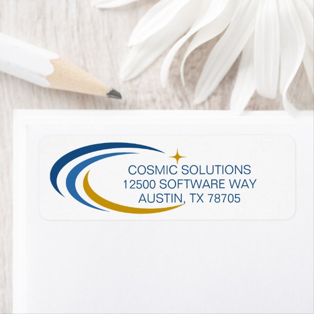 Cosmic Software Computer Company Return Address Label (Insitu)