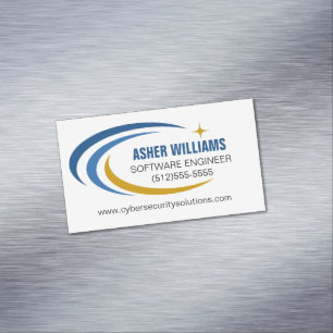 Cosmic Software Engineer Computer Technology Business Card Magnet