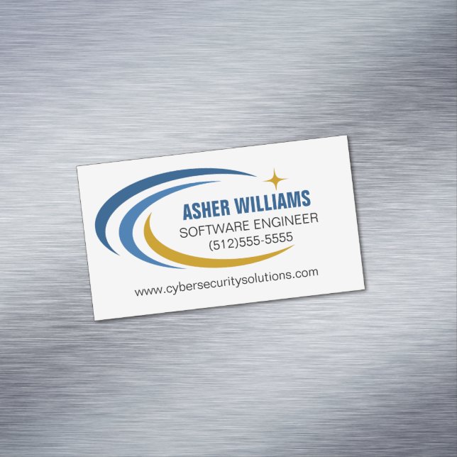 Cosmic Software Engineer Computer Technology Business Card Magnet (In Situ)